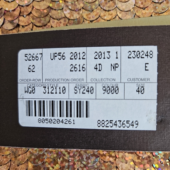 💖 Stella McCartney Rose Gold Sequin Skirt - Picture 7 of 10